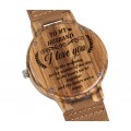 Ceas de lemn - Bagenda Black