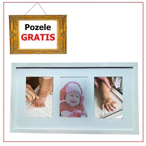 Rama foto colaj Amprenta dubla cu pozele tale printate gratuit pe hartie fotofrafica