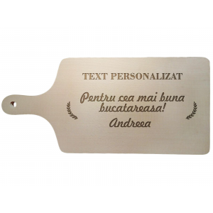 Tocator lemn 39x 18,5 cm personalizat cu coada 